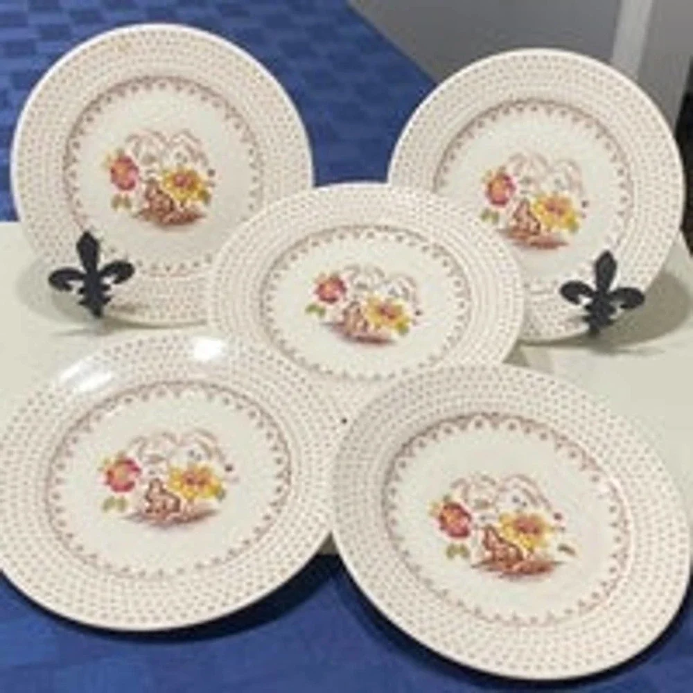 Set of 5 Royal - Chippendale - Bread and Butter‎ Plates